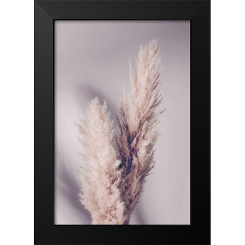 Pampas Grass Black Modern Wood Framed Art Print by Artographie Studio