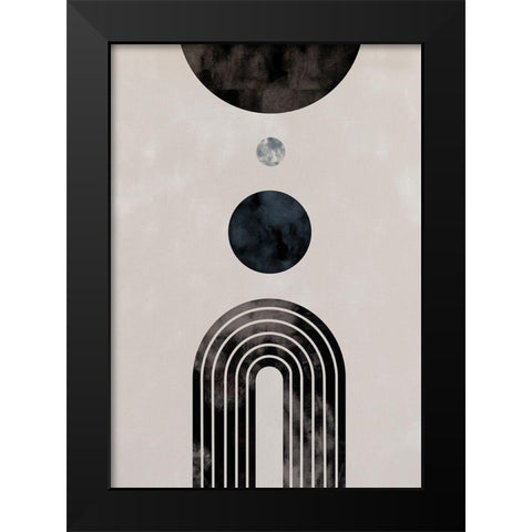 Arch Row Black Modern Wood Framed Art Print by Artographie Studio