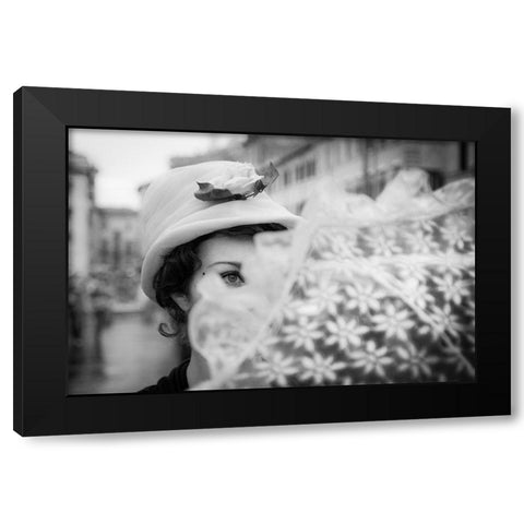 Mary Poppins Black Modern Wood Framed Art Print by DanMasa