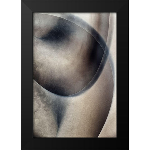 Erotica II Black Modern Wood Framed Art Print by Verschelden, Harry