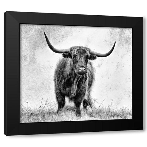 La force Black Modern Wood Framed Art Print by Pecqueux, Stephane