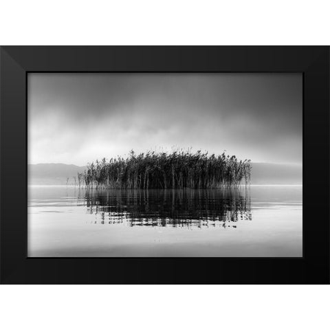 Lake Volvi VII Black Modern Wood Framed Art Print by Digalakis, George