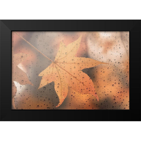 Melancholy Black Modern Wood Framed Art Print by Lenka