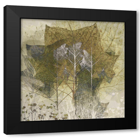 Transient Black Modern Wood Framed Art Print by Talen, Nel
