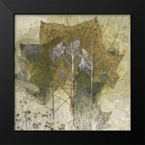 Transient Black Modern Wood Framed Art Print by Talen, Nel