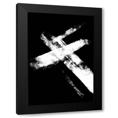 Negatives 006 Crossed Black Modern Wood Framed Art Print with Double Matting by Artographie Studio