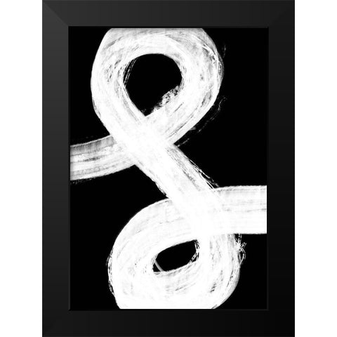 Negatives 006 And Black Modern Wood Framed Art Print by Artographie Studio