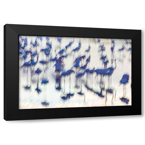 Sensory impressions Black Modern Wood Framed Art Print by Benezech, Martine