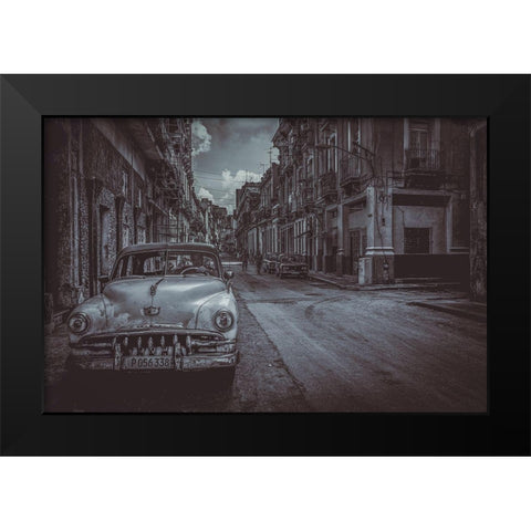 Back to the 60s Black Modern Wood Framed Art Print by Morishige, Koji