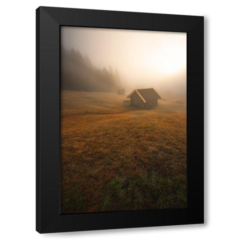 The Battle Black Modern Wood Framed Art Print by Gialopoulos, Anastasios