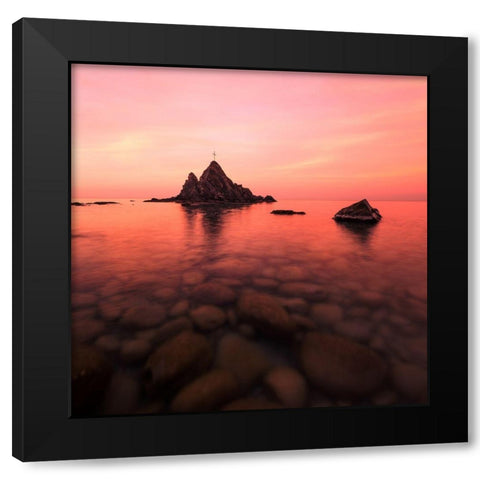 Glorious a Peaceful Black Modern Wood Framed Art Print with Double Matting by Giudici, Paolo