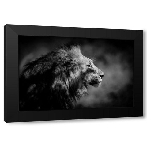 The Male Black Modern Wood Framed Art Print with Double Matting by A, Xavier