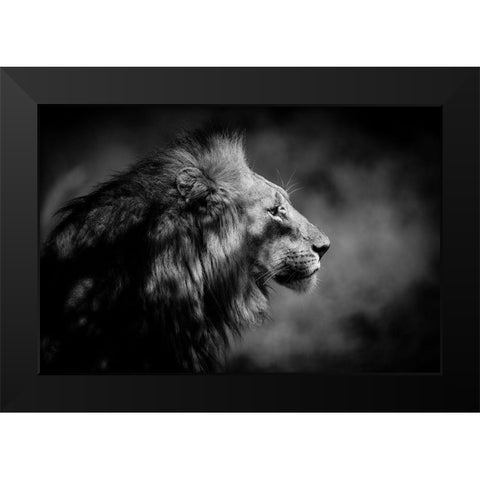 The Male Black Modern Wood Framed Art Print by A, Xavier