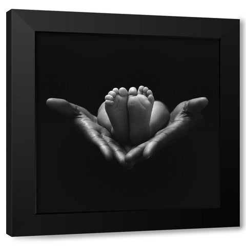 A little miracle Black Modern Wood Framed Art Print by Del Grosso, Sebastien