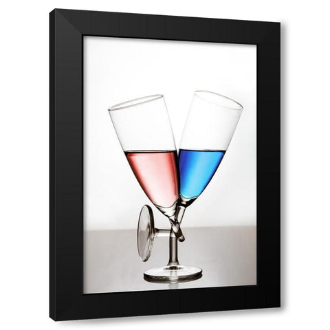 Love Black Modern Wood Framed Art Print with Double Matting by Lavsen, Gert