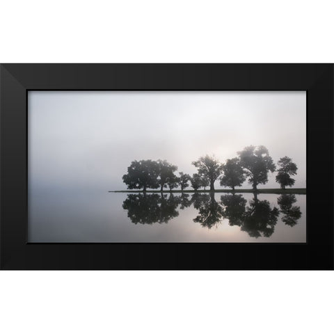 Before my coffee Black Modern Wood Framed Art Print by Linkhart, Andy