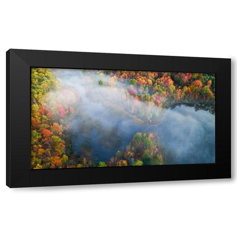 Autumn Symphony I Black Modern Wood Framed Art Print by Fan, John