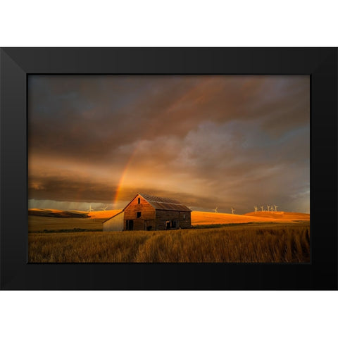 Witness of the Rainbow Black Modern Wood Framed Art Print by Fan, John