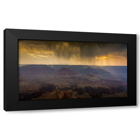 Grand Canyon Monsoon Black Modern Wood Framed Art Print with Double Matting by Lin, Ning