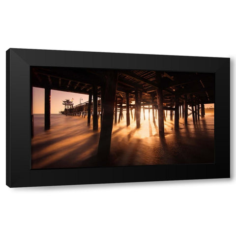 San Clemente-California Black Modern Wood Framed Art Print with Double Matting by Andria, Miary