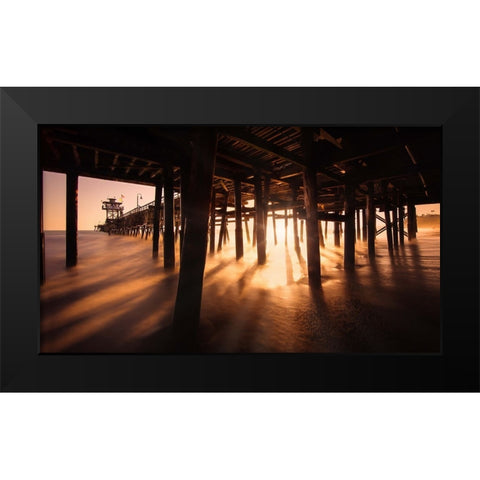 San Clemente-California Black Modern Wood Framed Art Print by Andria, Miary