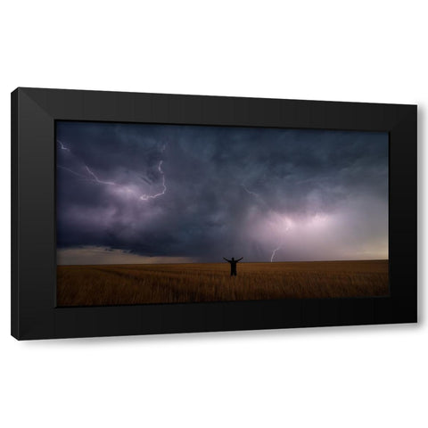 Zeus Black Modern Wood Framed Art Print by Morgan, Miles