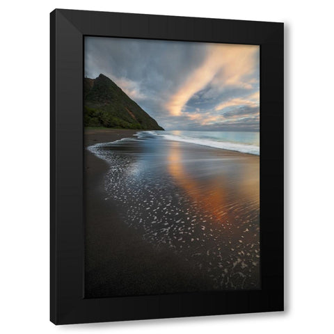 Sky Hook Black Modern Wood Framed Art Print with Double Matting by Wrobel, Karsten