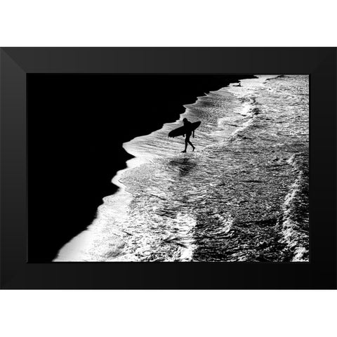 Sconfitto. Black Modern Wood Framed Art Print by Della Latta, Massimo