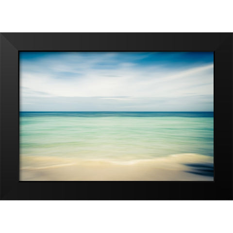 Beach Black Modern Wood Framed Art Print by Steinkopff, Robert