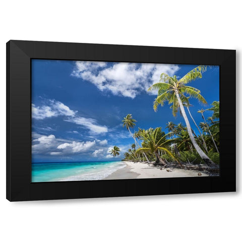 Desert Island Black Modern Wood Framed Art Print by Wrobel, Karsten