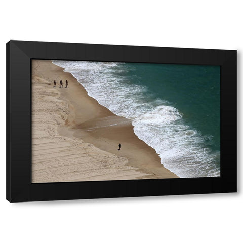 Follow me Black Modern Wood Framed Art Print with Double Matting by Daniel, Isabel