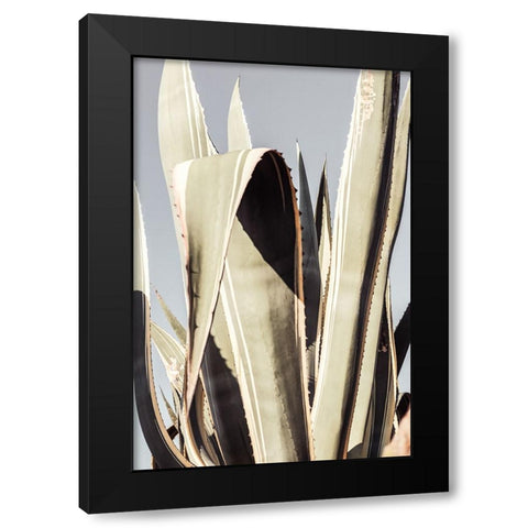 Agave 001 Black Modern Wood Framed Art Print by Artographie Studio