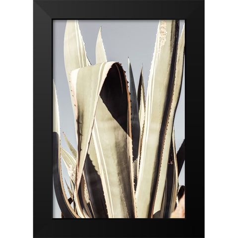 Agave 001 Black Modern Wood Framed Art Print by Artographie Studio