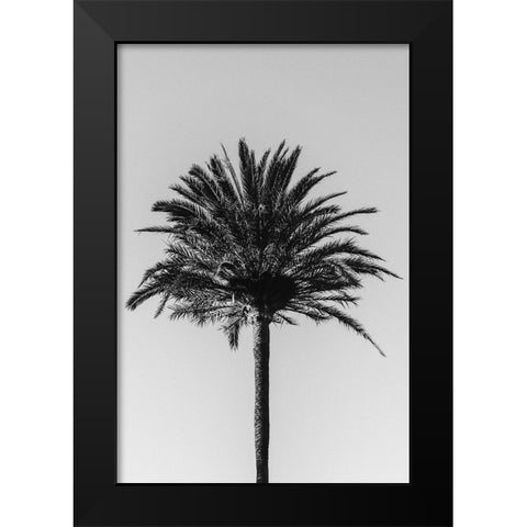 Palm 003 Black Modern Wood Framed Art Print by Artographie Studio
