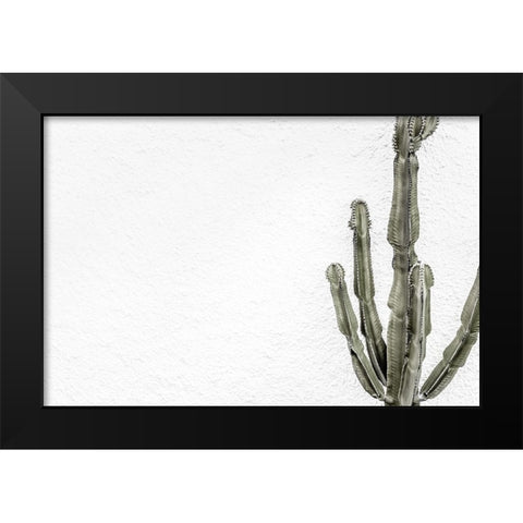 Cactus 004 Black Modern Wood Framed Art Print by Artographie Studio