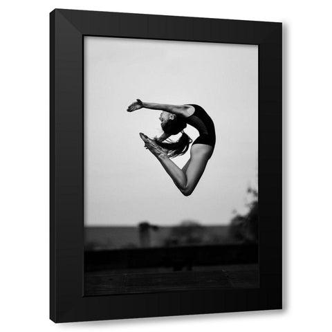 No limits Black Modern Wood Framed Art Print with Double Matting by Krystynek Mqep, Martin