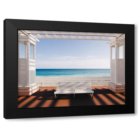 Window to the Sea Black Modern Wood Framed Art Print by Palazon, Paco