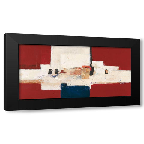 Abstrakt III Black Modern Wood Framed Art Print by van der Werf, Ron