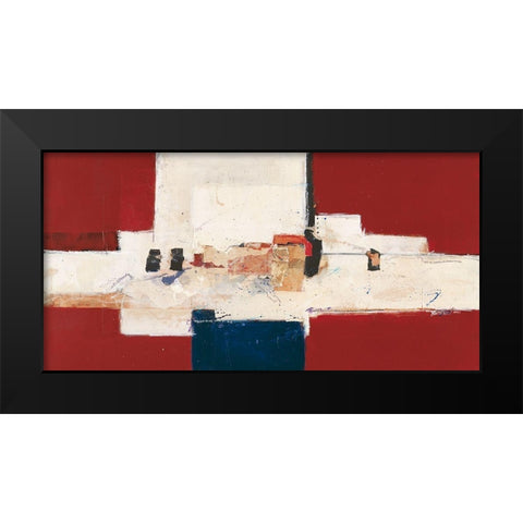 Abstrakt III Black Modern Wood Framed Art Print by van der Werf, Ron