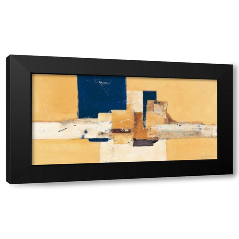 Abstrakt VI Black Modern Wood Framed Art Print by van der Werf, Ron