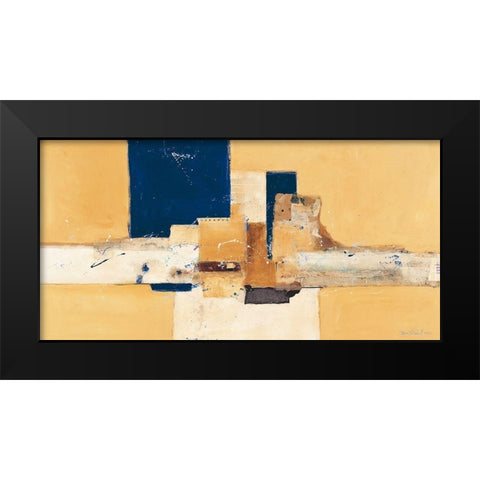 Abstrakt VI Black Modern Wood Framed Art Print by van der Werf, Ron