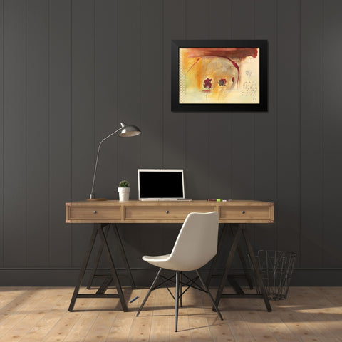 Corazon III Black Modern Wood Framed Art Print by Leys, Gemma