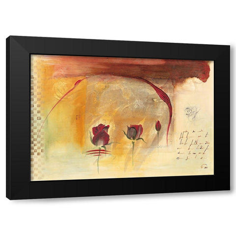 Corazon III Black Modern Wood Framed Art Print by Leys, Gemma