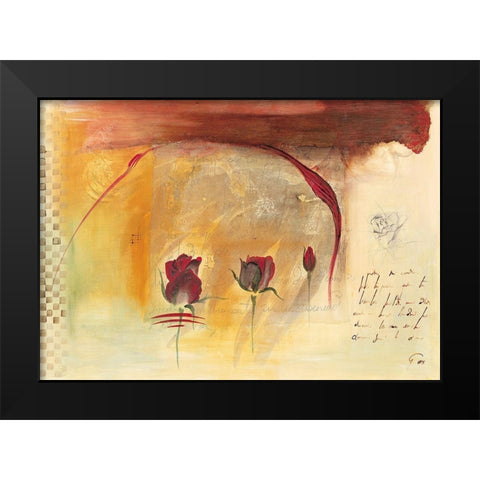 Corazon III Black Modern Wood Framed Art Print by Leys, Gemma