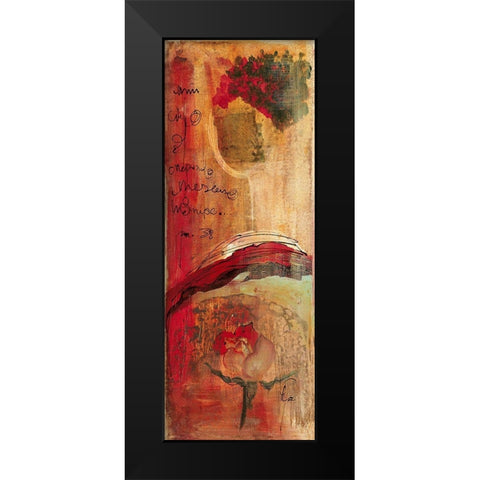 Hemos perdido Black Modern Wood Framed Art Print by Leys, Gemma