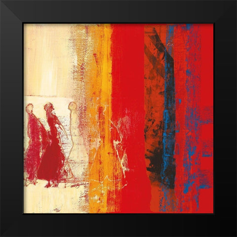 Figurativ II Black Modern Wood Framed Art Print by van Ginkel, Marjolijn