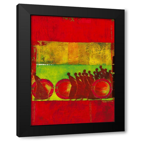 Between Light and Dark Black Modern Wood Framed Art Print by van Ginkel, Marjolijn