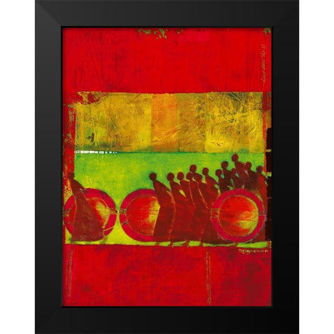 Between Light and Dark Black Modern Wood Framed Art Print by van Ginkel, Marjolijn