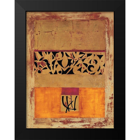 Vamedeva Black Modern Wood Framed Art Print by Richter-Armgart, Rose