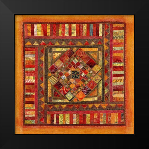 Tapisserie III Black Modern Wood Framed Art Print by Maugeri, Valerie